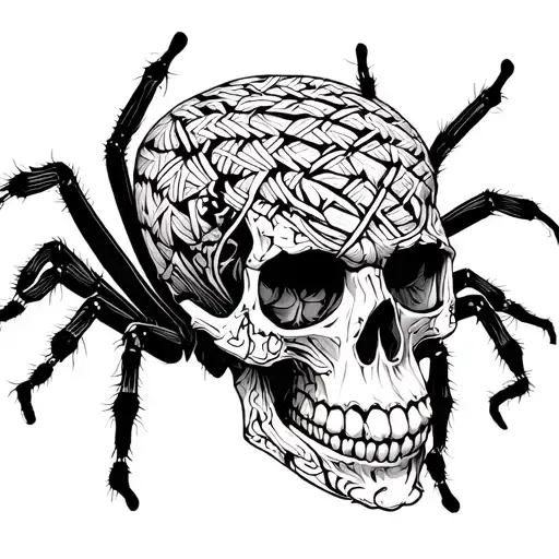 Skull And Tarantula Weaving