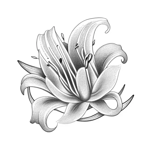 Abstract Flowers Lily