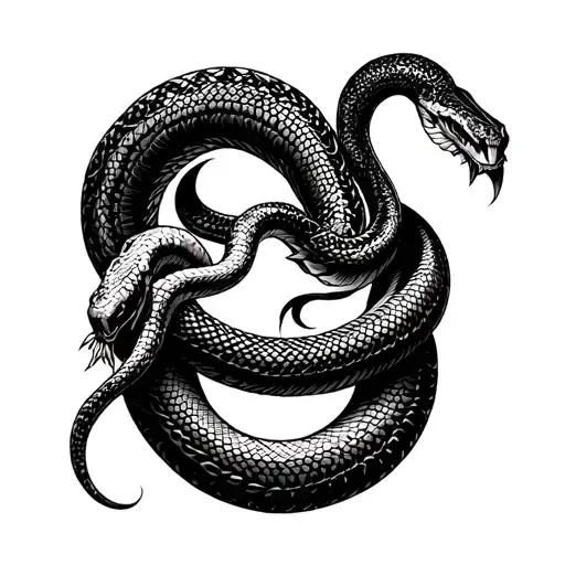 Oni With A Snake Wrapped