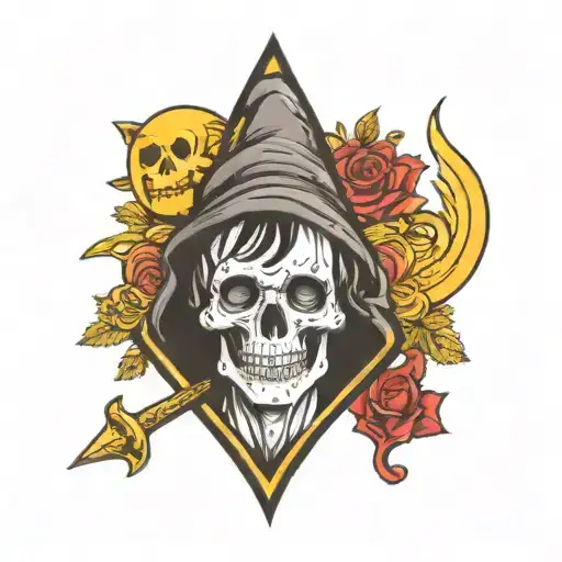 Harry Potter With Grim Reaper With The Angel Dates 11-4-22 And 2-7-23