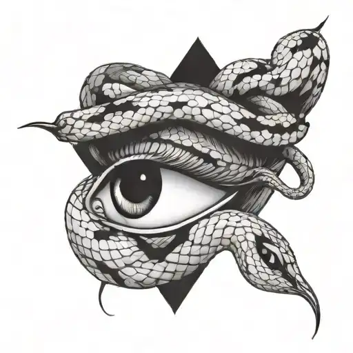 Eyes And Snake