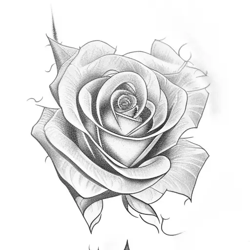 Black Dahlia And Rose Sleev