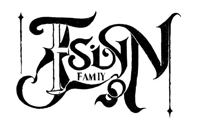 Lettering Fsin Family