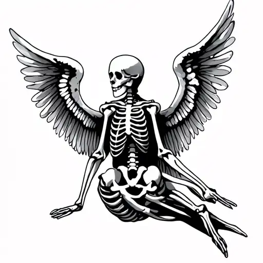 Angel Fossil Skeleton