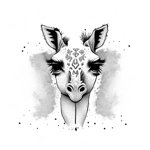 Alice In Script With Giraffe