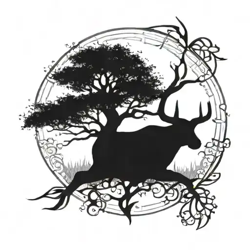 Incorporate A Stylized Taurus Symbol Into A Tree Of Life Design