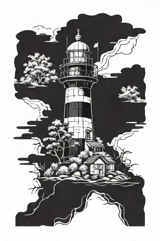 Overgrown Lighthouse Dark Side