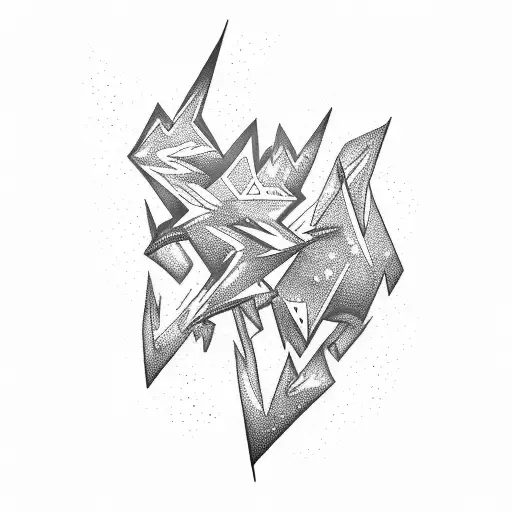 Abstract Lightning Storm