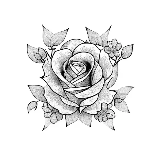 Nordic Style Sleeve With Flowers