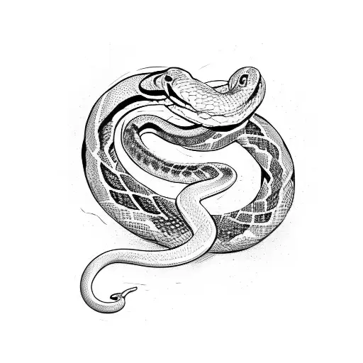 Snake Constricting Prey