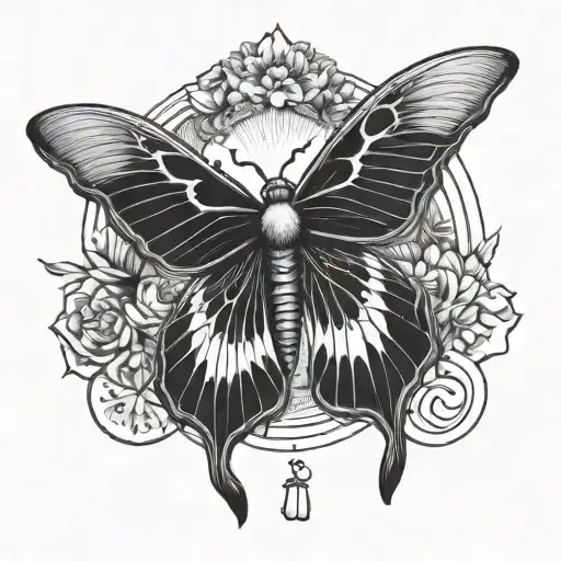 Letters A I N L Y La Luna Moth