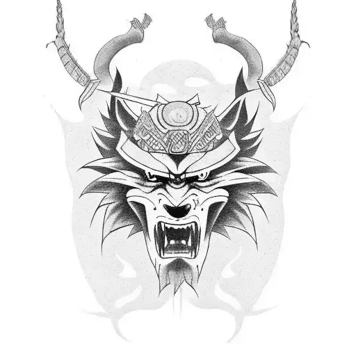 Samurai Y Lobo En El Bazo