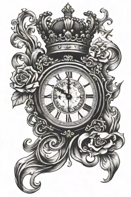 Crown And Clock Melting