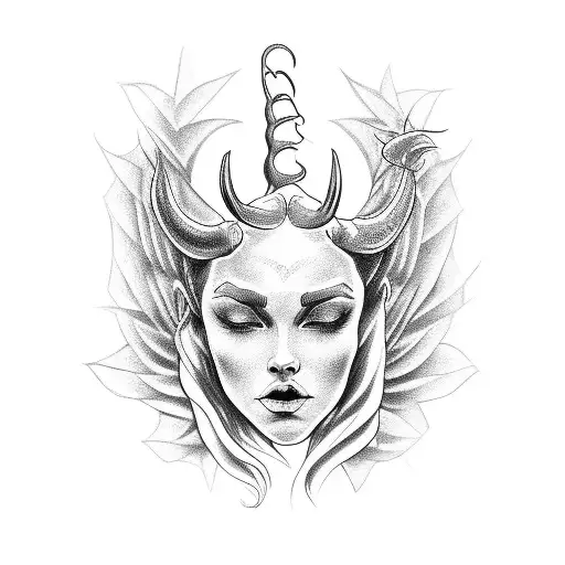 Angel With Horns