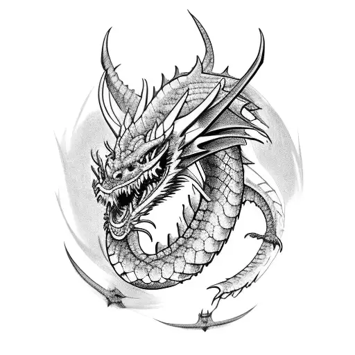 A Dragon With A Human