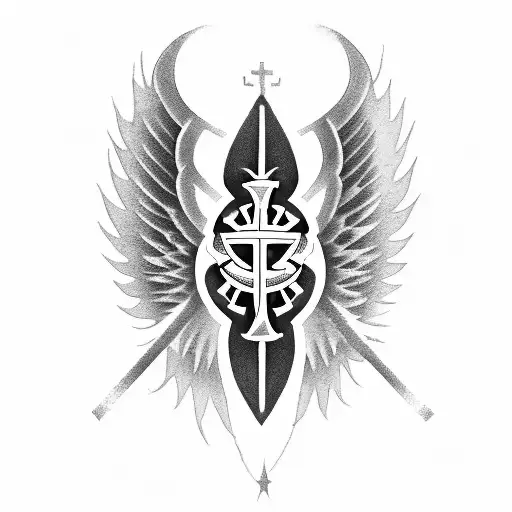 Star Of Life Paramedic Symbol With Angel Wings