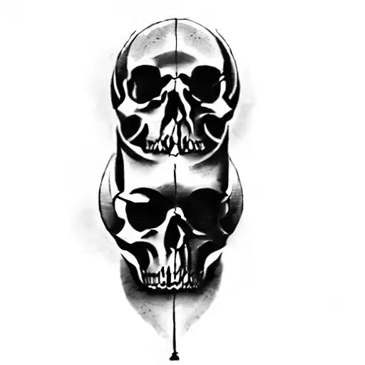 A Man With A Tattoo Of A Skull And Roses