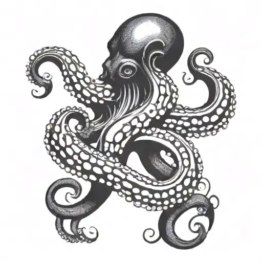 10 Octopus Tentackles Behing Large Number 10 And Word Tackles Under It