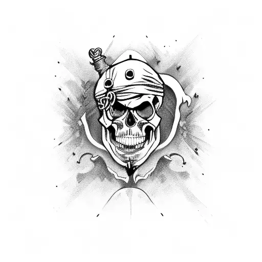 Psychotic Unsightly Pirate Skull