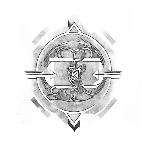 Initials Ctk In An Arrow Heart