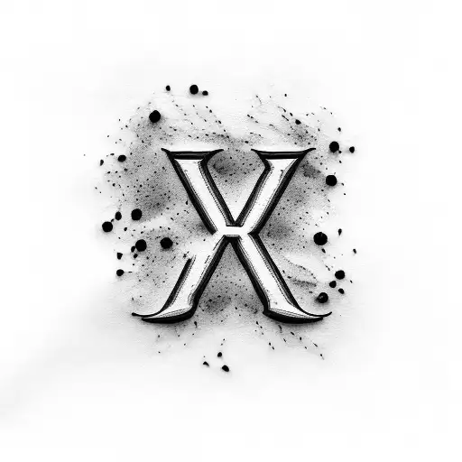 A Coffee Stain In The Shape Of The Letters H A S