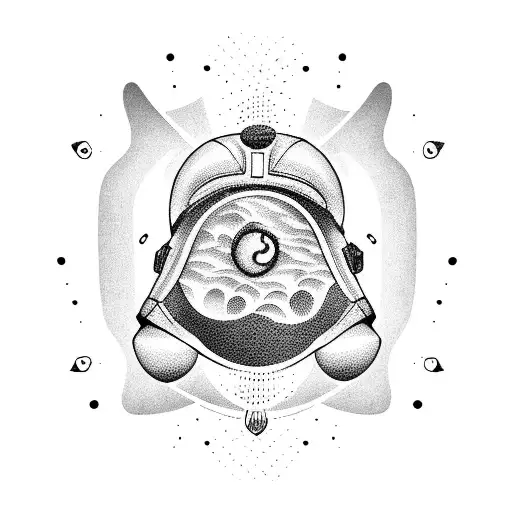 A Coffee Bean Infused With The Image Of A Skydiver