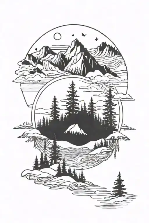 Nothern Forest And Mountains