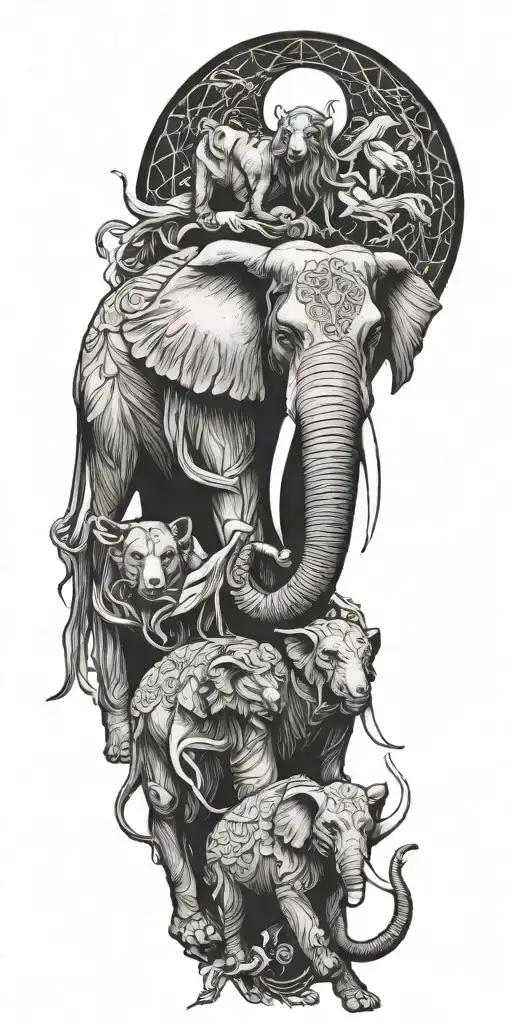 Wolf Elephant Angel