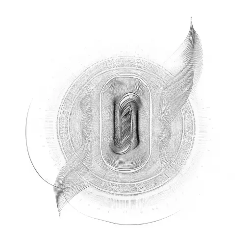 Soundwaves Flowing Into A Music Note