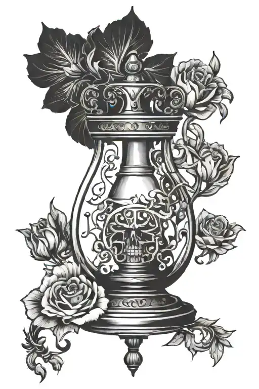 Chastity Cage Submissive Tattoo Design