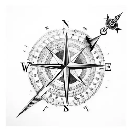 Compass And A Bible Verse About Finding Your Way Home