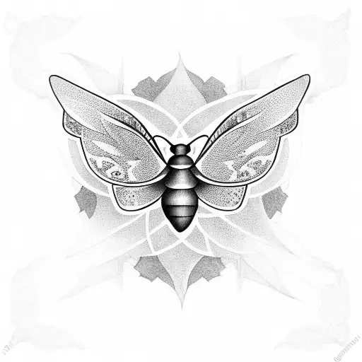 Moth With Christian Cross