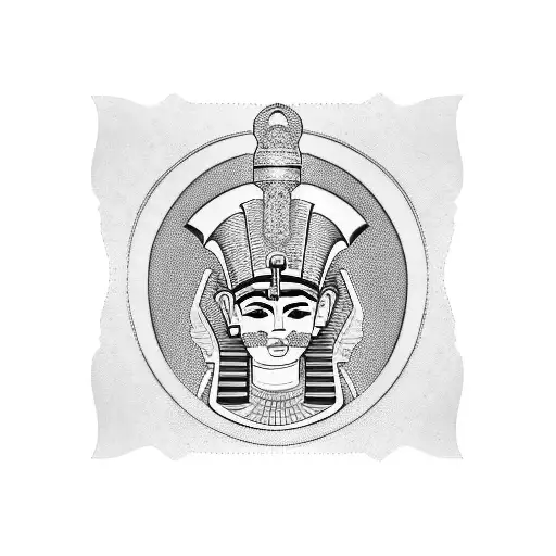 Ancient Egyptian Symbol Of A Pharaoh's Crown