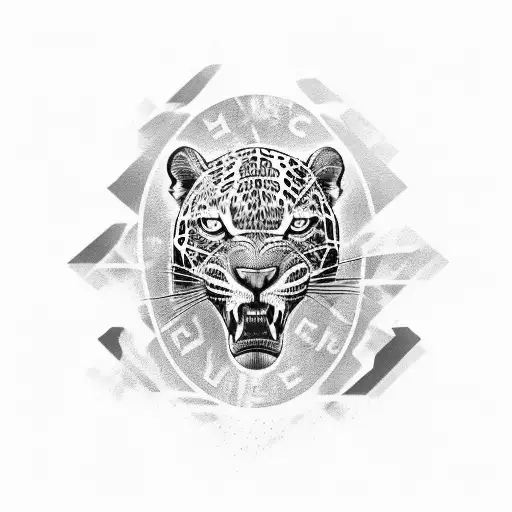 Motivation Quote With A Roaring Jaguar