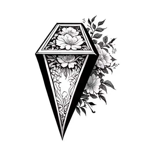 A Coffin Adorned With Intricate Floral