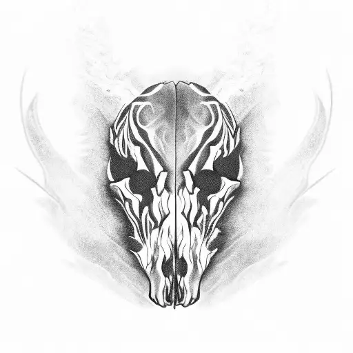 Zebra Skulls Smoke Fire