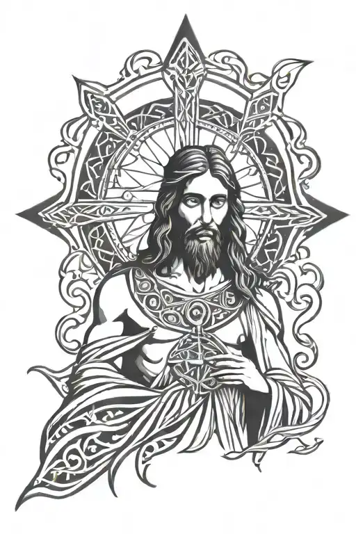 Jesus Tribal Design