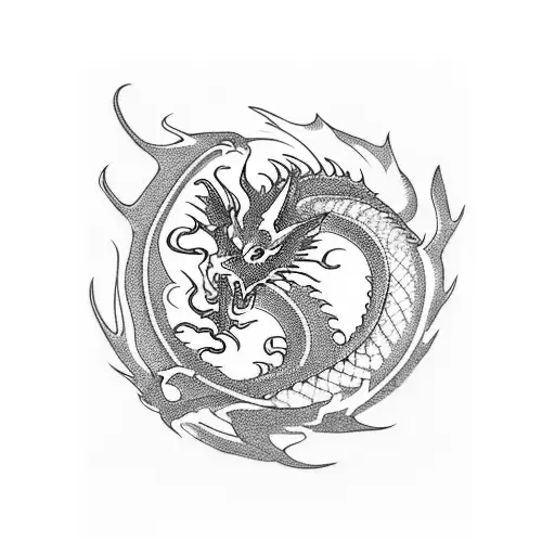 Semicolon With Dragon