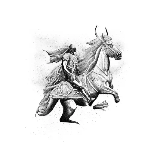 Four Horsemen Of The Apocalypse In A Line