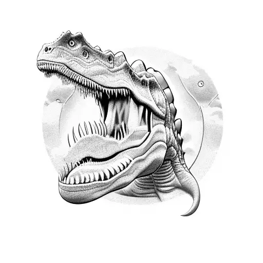 Dinosaur With A Semicolon Tear