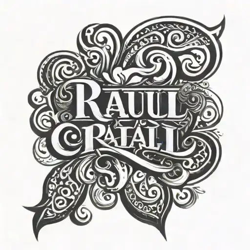 Raul In Chicano Lettering