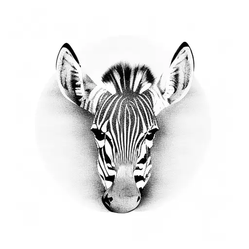 Zebra And Background