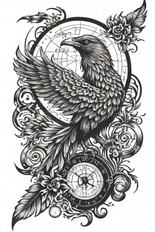 A Moon Made Of Song Lyrics And Weights Instead Of Stars With A Realistic Phoenix