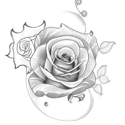 Sun With Roses In The Center