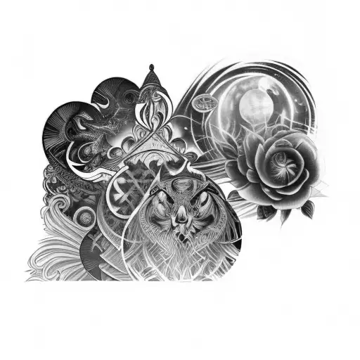 Collage Of Different Mystical Things