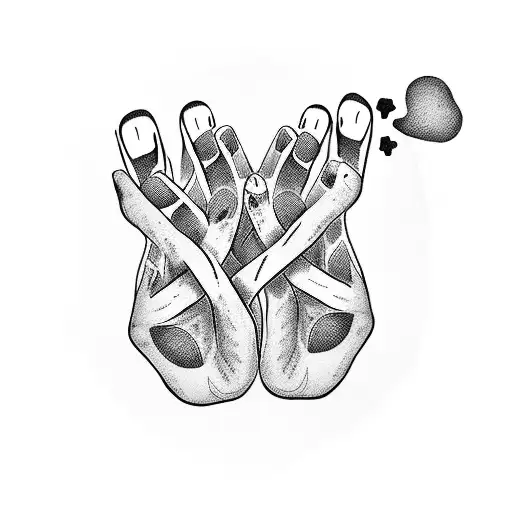 A Blackwork Design Of Taylor Swift's Lyrics Intertwined With Cat Paw Prints