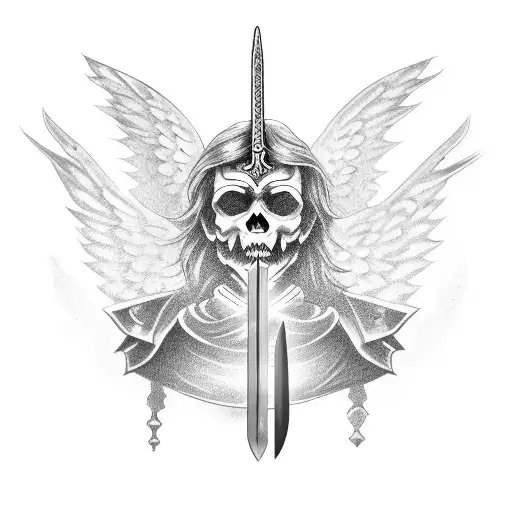 Sword Angel With Oni