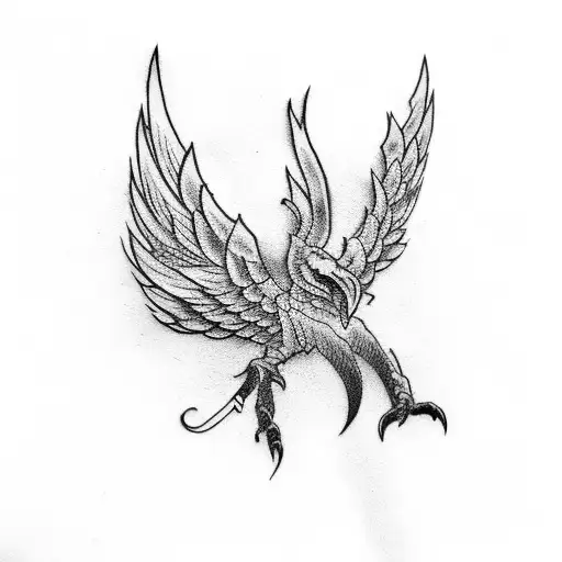 Simple Viking Style Phoenix