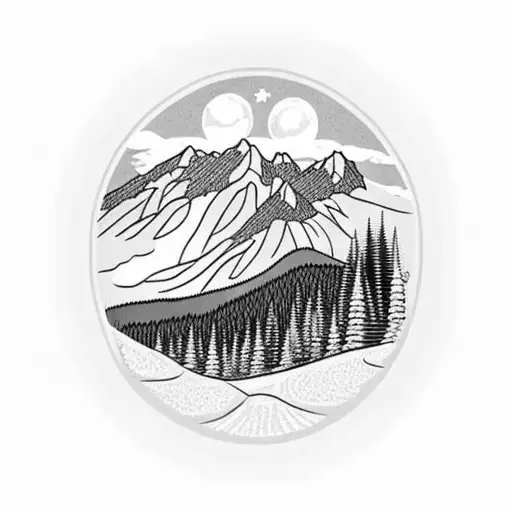 Realistic Appalachian Mountain Scene