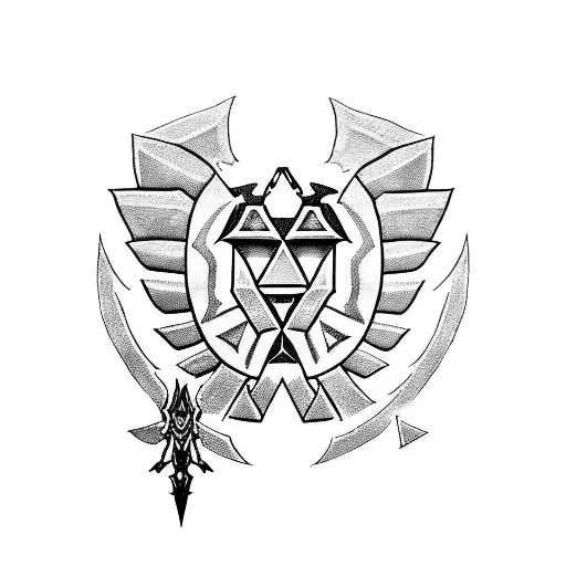 Legend Of Zelda Master Sword Outline